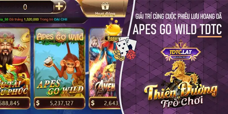 apes go wild tdtc thiên đường trò chơi